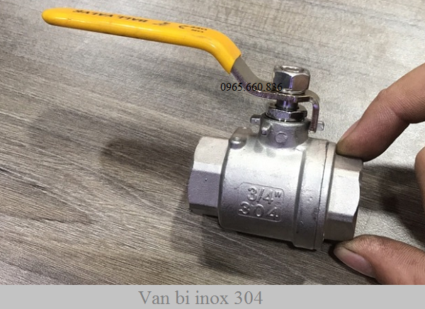 inox 304, van bi.