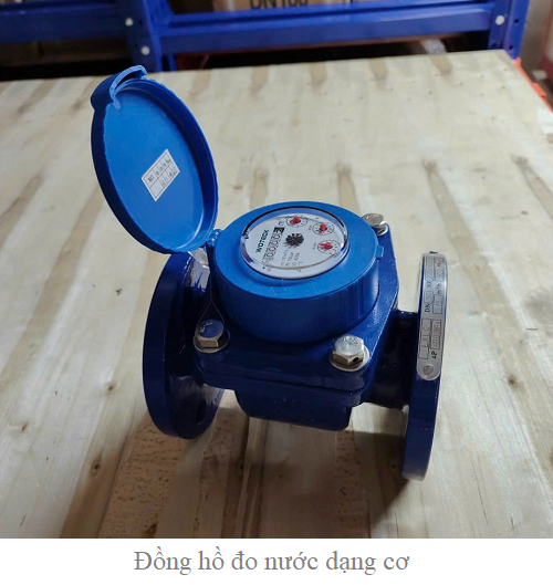 Đồng hồ đo nước dạng cơ.