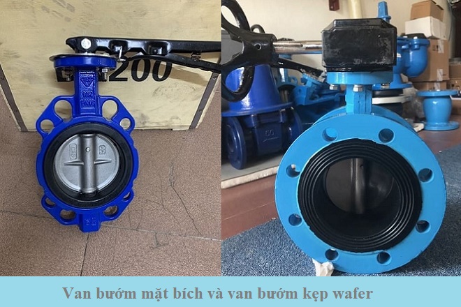 Giới thiệu van bướm mặt bích và van bướm kẹp wafer