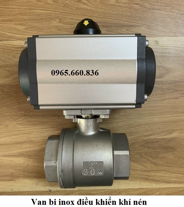 Van bi inox điều khiển khí nén 4.