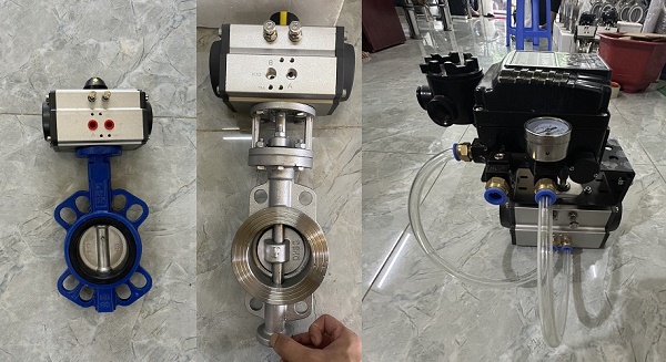 Van bướm điều khiển khí nén hàng chính hãng.