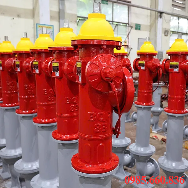 Trụ cứu hỏa 3 cửa