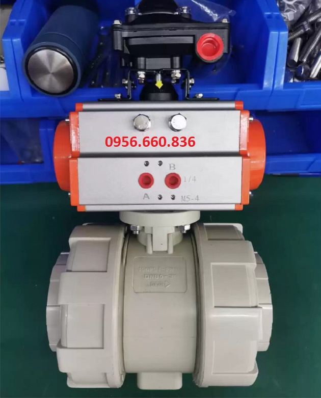 Van bi nhựa PPR điều khiển kh&iacute; n&eacute;n c&ocirc;ng nghiệp
