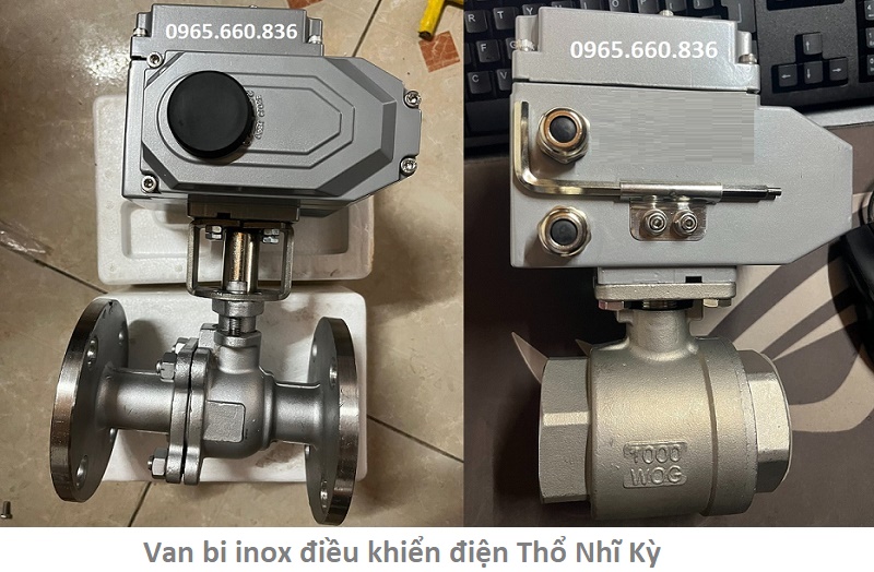 van bi inox điều khiển điện Thổ Nhĩ Kỳ 1