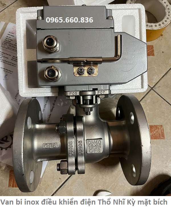 van bi inox điều khiển điện thổ nhĩ kỳ mặt b&iacute;ch