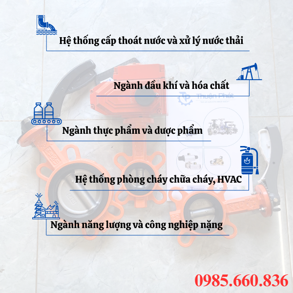 Ứng dụng của van bướm điều khiển điện Châu Âu