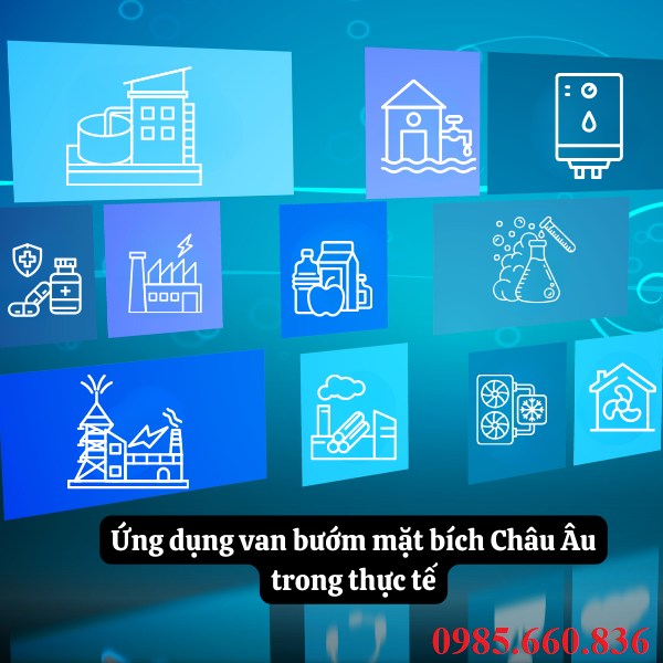Ứng dụng van bướm mặt bích Châu Âu trong thực tế
