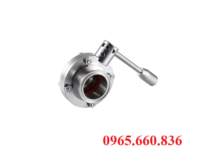 ứng dụng van bướm vi sinh nối h&agrave;n D61F