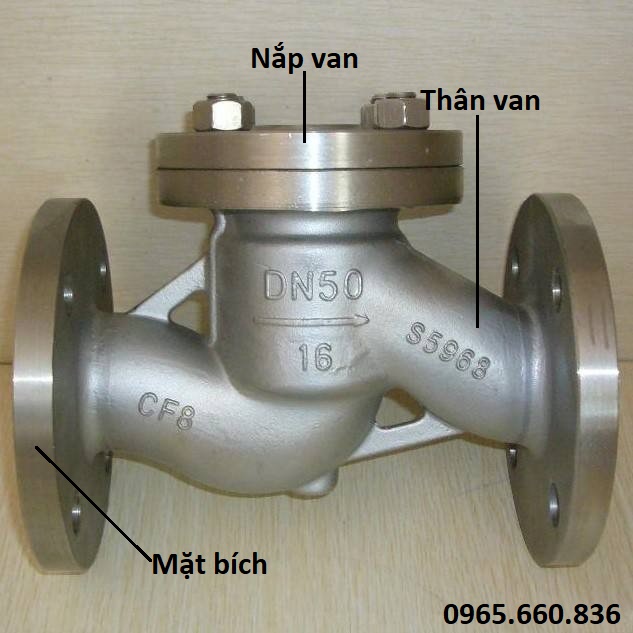 cấu tạo van một chiều inox Đ&agrave;i Loan