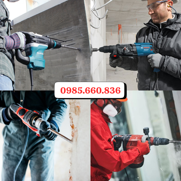 Ứng dụng máy khoan bê tông trong thực tế