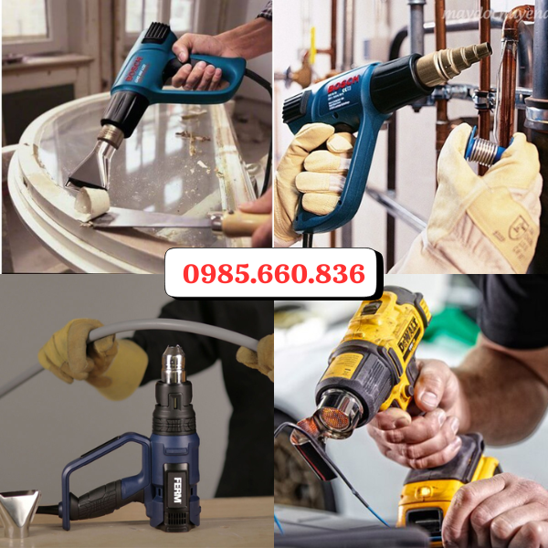 Ứng dụng máy thổi hơi nóng trong sửa chữa, sản xuất