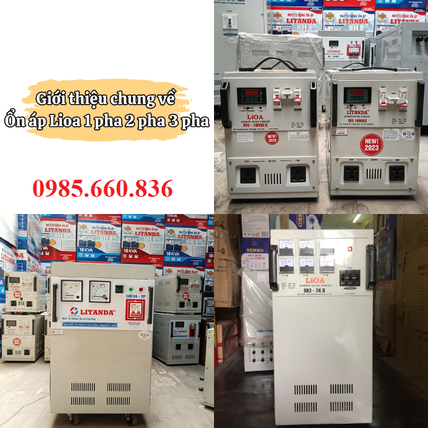 Giới thiệu chung về ổn áp Lioa 1 pha 2 pha 3 pha