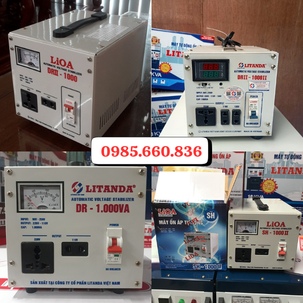 Ứng dụng ổn áp Lioa 1KVA 50V