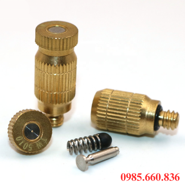 Các loại đầu béc phun sương bằng đồng phổ biến