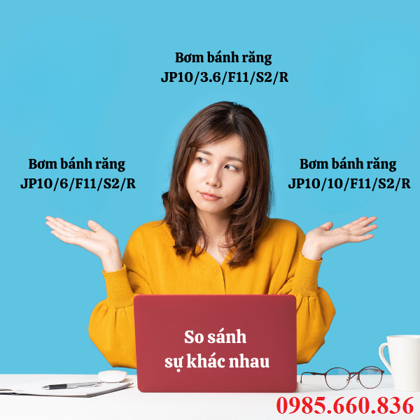 So sánh sự khác nhau giữa bơm bánh răng JP10/8/F11/S2/R với model khác