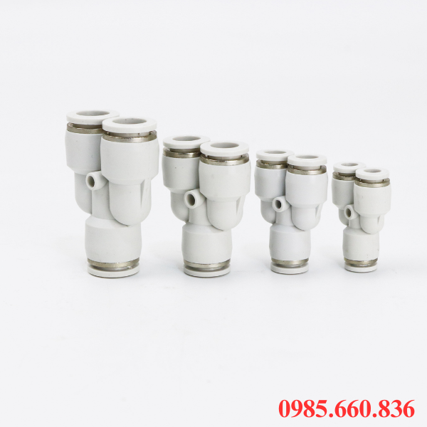 Ứng dụng đầu nối PY m&agrave;u trắng ống 4, 6, 8, 10, 12 mm