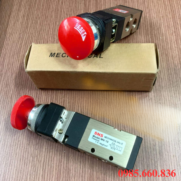 Ứng dụng van điều khiển kh&iacute; n&eacute;n nhấn nhả MV-10A