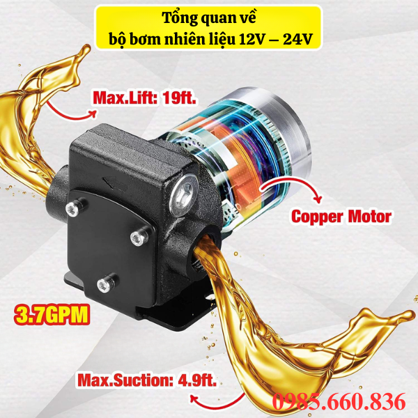 Tổng quan về bộ bơm nhiên liệu 12V – 24V