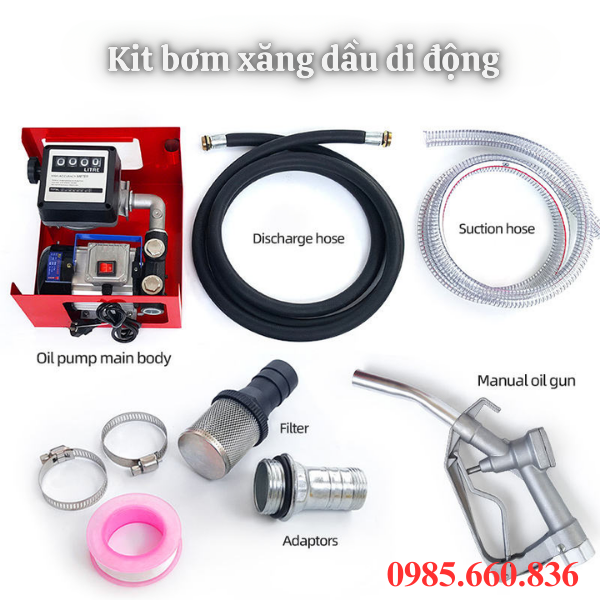 Cấu tạo kit bơm xăng dầu di động