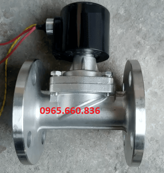 ảnh van điện từ inox mặt bích yaccor Đài Loan