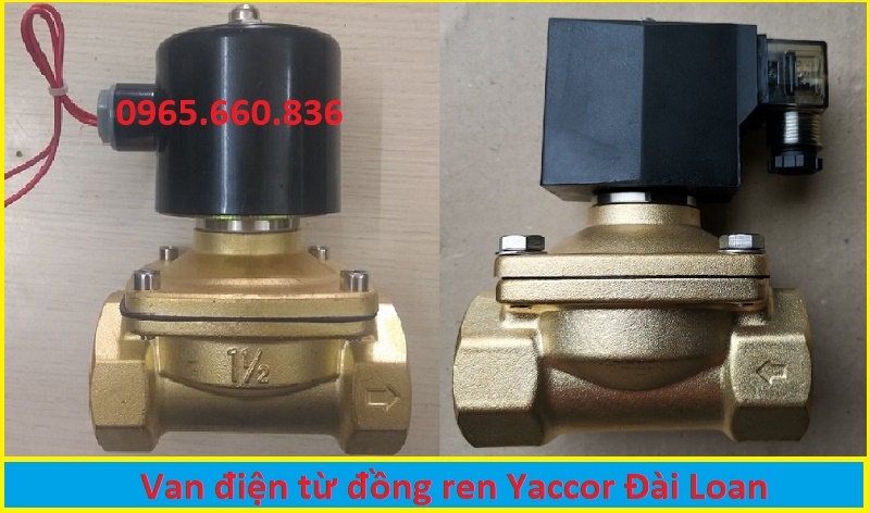van điện từ đồng ren yaccor đ&agrave;i loan 24v 220v