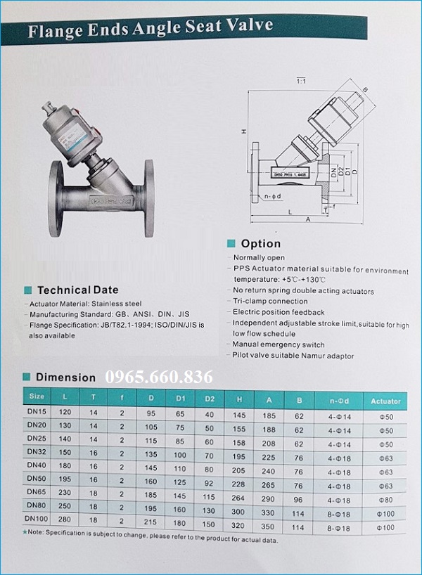 catalogue van y xiên điều khiển khí nén lắp bích 1