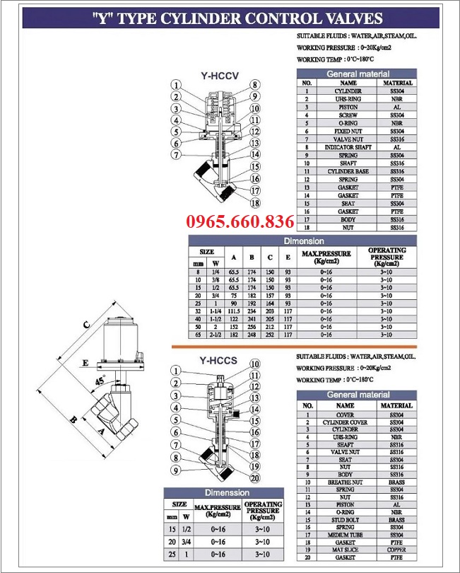catalogue van y xiên điều khiển khí nén lắp ren 1