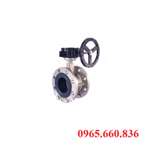 Van bướm inox tay quay gioăng PTFE D341F4-10P/16P
