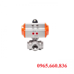 Van bi 3 ngã inox nối ren khí nén Q614/5F-16P/R
