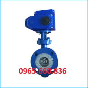 Van bướm điều khiển điện 2 mặt bích