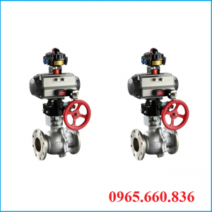 Van bi điều khiển khí nén tay quay