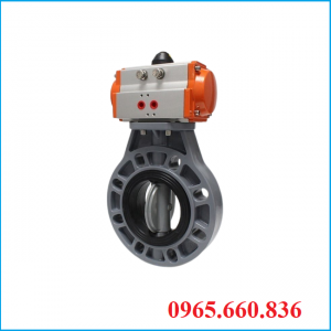 Van bướm nhựa điều khiển khí nén