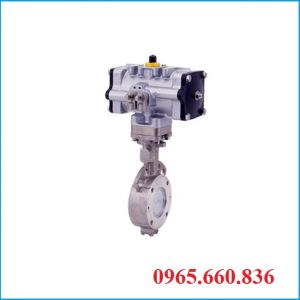 Van bướm inox điều khiển khí nén Nhật Bản