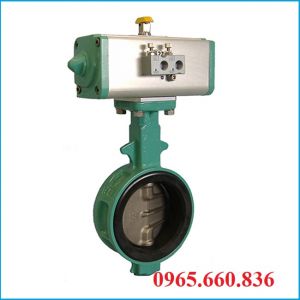 Van bướm thép điều khiển khí nén Nhật Bản