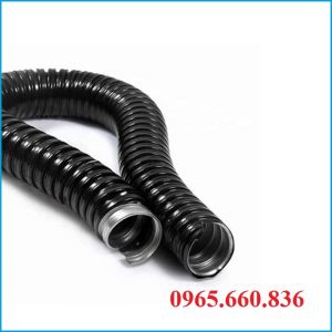 Ống ruột gà lõi thép bọc nhựa PVC đen