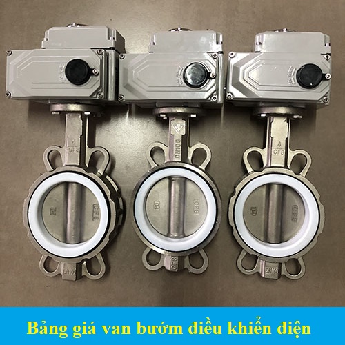 Bảng giá van bướm điều khiển điện