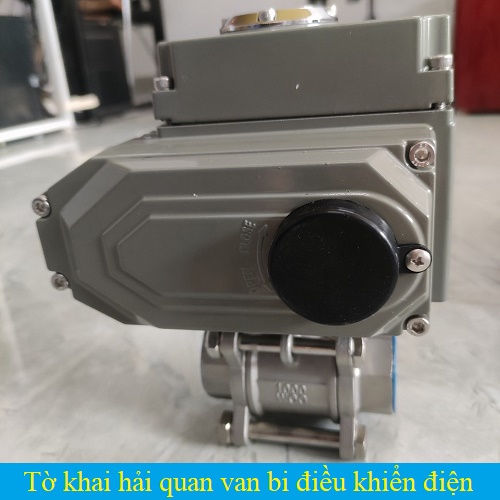 Tờ khai hải quan van bi điều khiển điện
