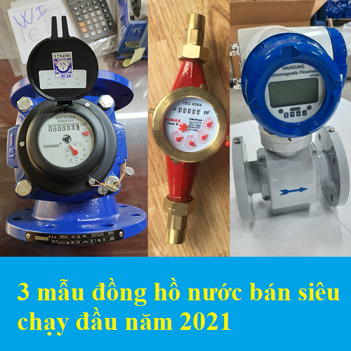 3 mẫu đồng hồ nước bán siêu chạy đầu năm 2021