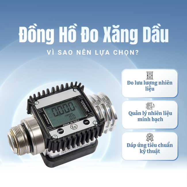 Vì sao phải dùng đồng hồ đo xăng dầu chính hãng?